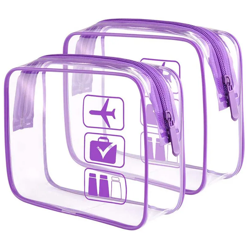 Clear Travel Toiletry Bag | Airport Compliant Travel Accessories for Liquids & Toiletries | Airline Approved Bags for Bottles & Containers - Product Image {pboot:index}