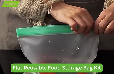 Flat Reusable Food Storage Bag Kit Video | Eco-Friendly Storage Solutions – Kingmate - Kingmate Product Video
