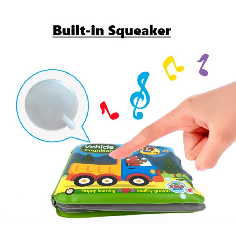 EVA Children's Bath Book with Built-in Squeaker | Waterproof Floating Toy Book – Kingmate - Product Image {pboot:index}