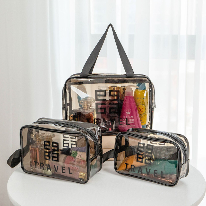 Transparent Cosmetic Bag | Waterproof Makeup & Skincare Travel Pouch – Kingmate