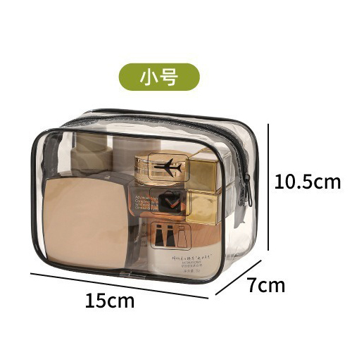 High-Transparent Waterproof Toiletry Bag 3 Sizes | Custom Cosmetic Pouch OEM/ODM | Kingmate Manufacturer - Product Image {pboot:index}