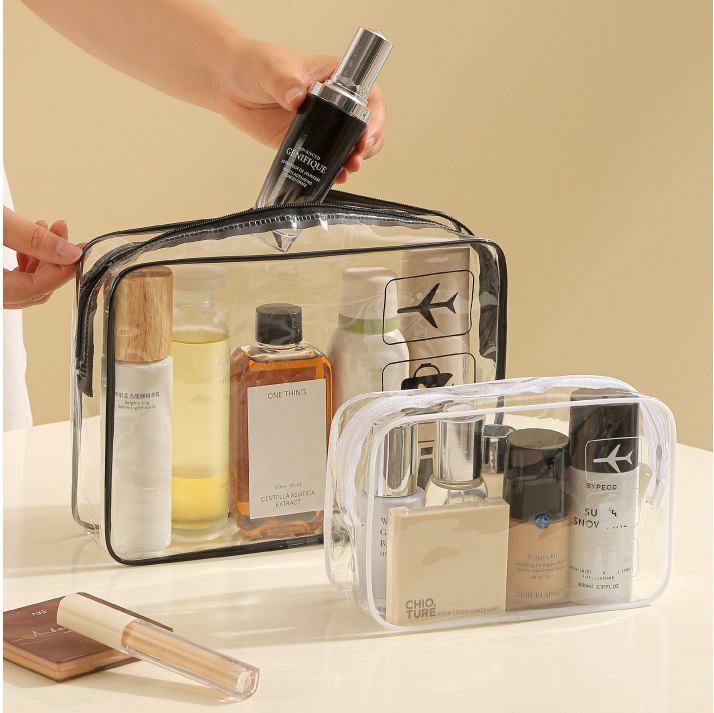 High-Transparent Waterproof Toiletry Bag 3 Sizes | Custom Cosmetic Pouch OEM/ODM | Kingmate Manufacturer - Product Image {pboot:index}